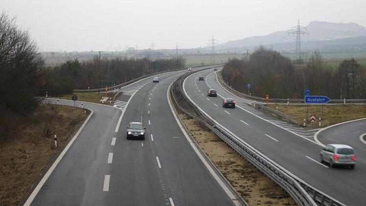 Archivbild von der A73 bei Ebensfeld. Foto: Matthias Einwag
