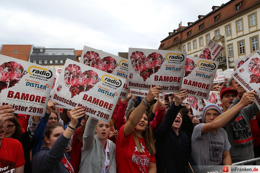 Brose-Baskit zum  achten mal Meister; Foto: Barbara Herbst