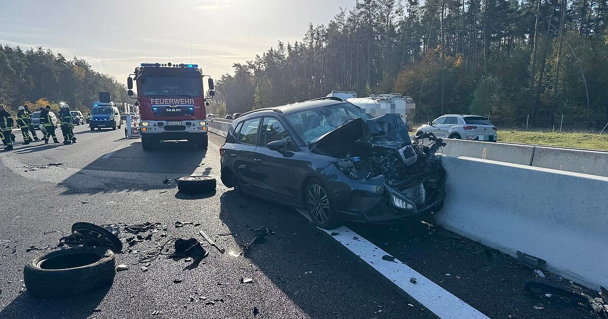 Wrong-way driver causes serious crash on A3 near Erlangen