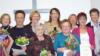 Die Jubilare der Kirchengemeinde St. Johannis Rödental. Foto: Lothar Weidner