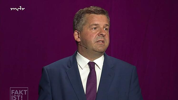 "Brandmauer ist ein Begriff, den ich nicht benutze", sagt der amtierende Ministerpr&auml;sident Sven Schulze von der CDU.