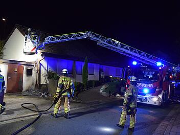 Fassade in Flammen