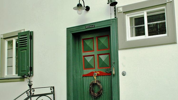 Vorbildlich restauriert: Eingang Wohnhaus Familie Hepp. Werner Vogel