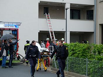 Feuerwehr, Polizei und Rettungsdienst bei einem Einsatz in Nürnberg