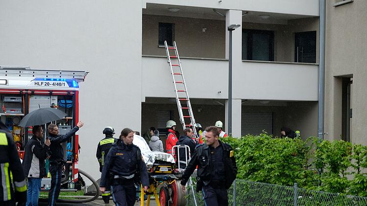 Feuerwehr, Polizei und Rettungsdienst bei einem Einsatz in Nürnberg
