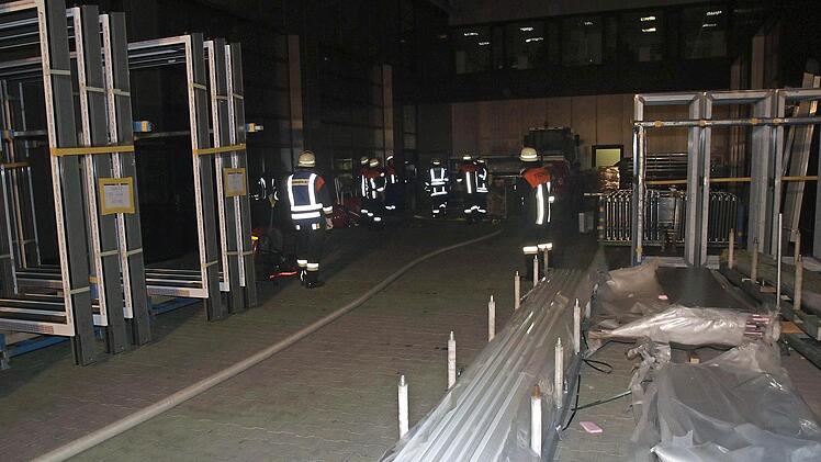 Momentaufnahme von der Feuerwehrübung. Foto: Stefan Geiger