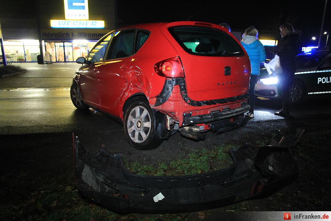 Unfall in Lichtenfels - zwei Mal Totalschaden