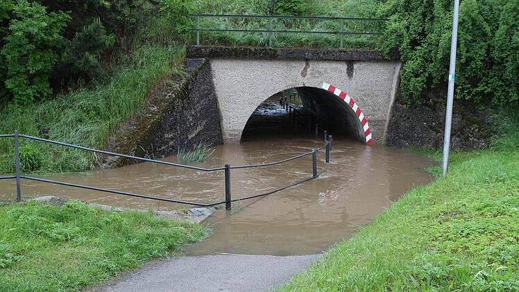 Hochwasser im Landkreis Ansbach. Foto: News5 / Haag