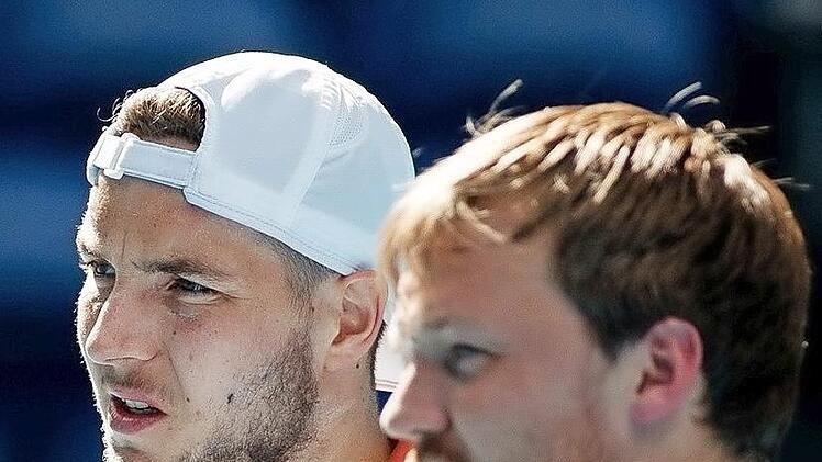 Jan-Lennard Struff (li.) und Kevin Krawietz