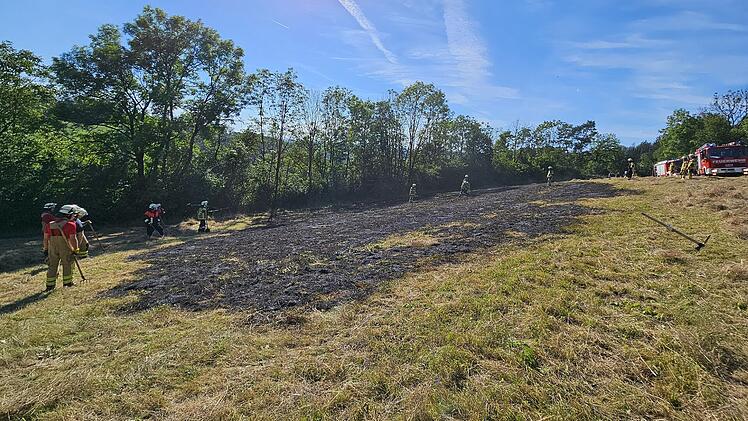 Bayreuth: Flächenbrand am Oschenberg und Verkehrsunfall auf der A9 am Sonntag
