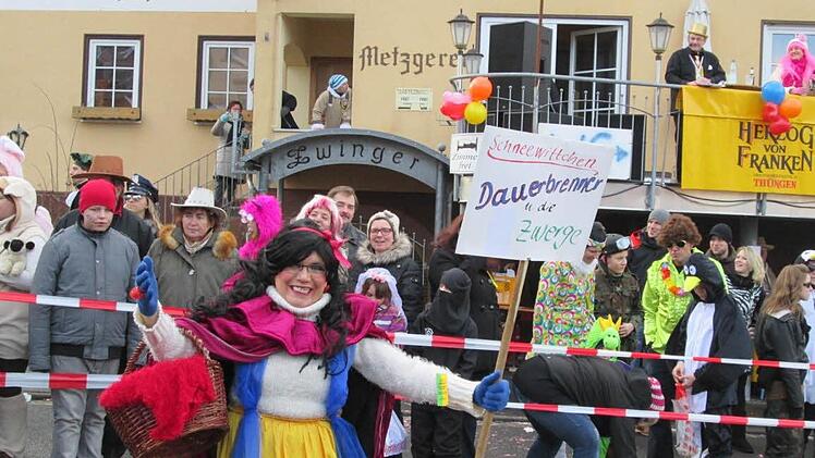 Zeitlofser Faschingsumzug. Foto: Diana Leitsch