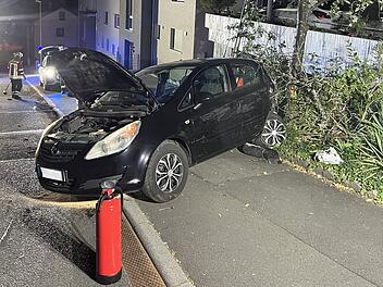 Kreis Main-Spessart: Auto kracht nachts gegen Baum und Straßenlaterne