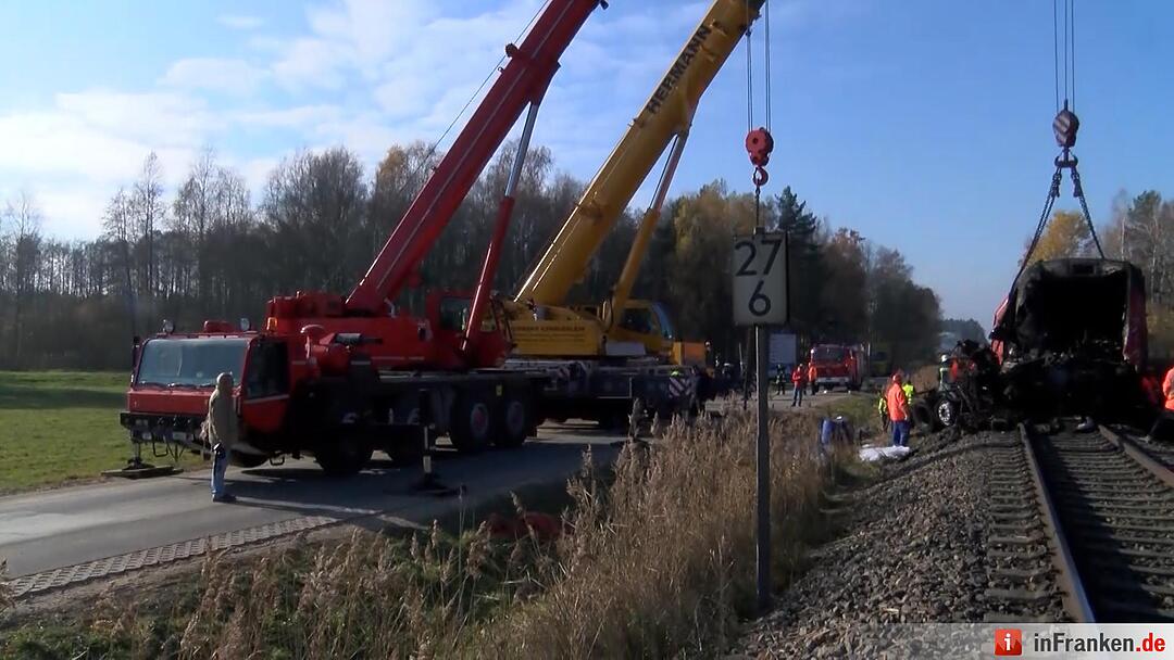 Bergung nach Zugunglück in Freihung