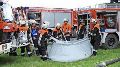 Szene der Feuerwehr-Großübung in Rennesberg  Foto: privat
