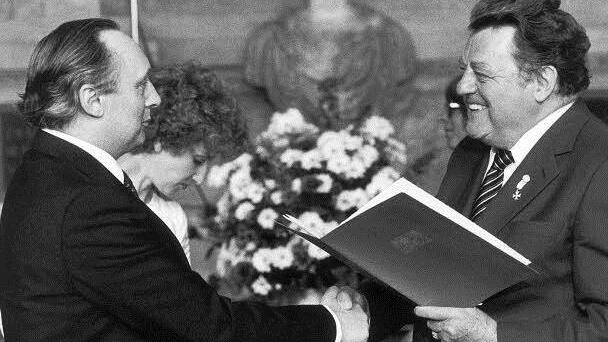 Unter den vielen Auszeichnungen von Georg Schaeffler fiel auch der Bayerische Verdienstorden, 1982 verliehen von Ministerpräsident Franz Josef Strauß. Foto: Schaeffler
