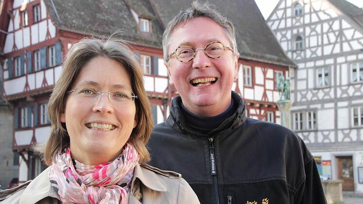 Annette Prechtel und Edwin Mayer wollen als Doppelspitze für die Grünen antreten. Foto: Josef Hofbauer