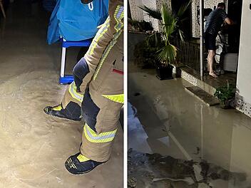 Unwetter in Kronach: Schlamm-Massen laufen in Einfamilienhäuser - 40 bis 50 Einsätze in der Nacht