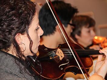Monica Tarcsay spielt seit mehr als zehn Jahren beim Bayerischen Kammerorchester Bad Brückenau. Fotos: Ulrike Müller