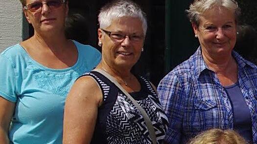 Karin Weber (Mitte), die neue Flüchtlingsbeauftragte der Stadt Ludwigsstadt. Foto: Archiv