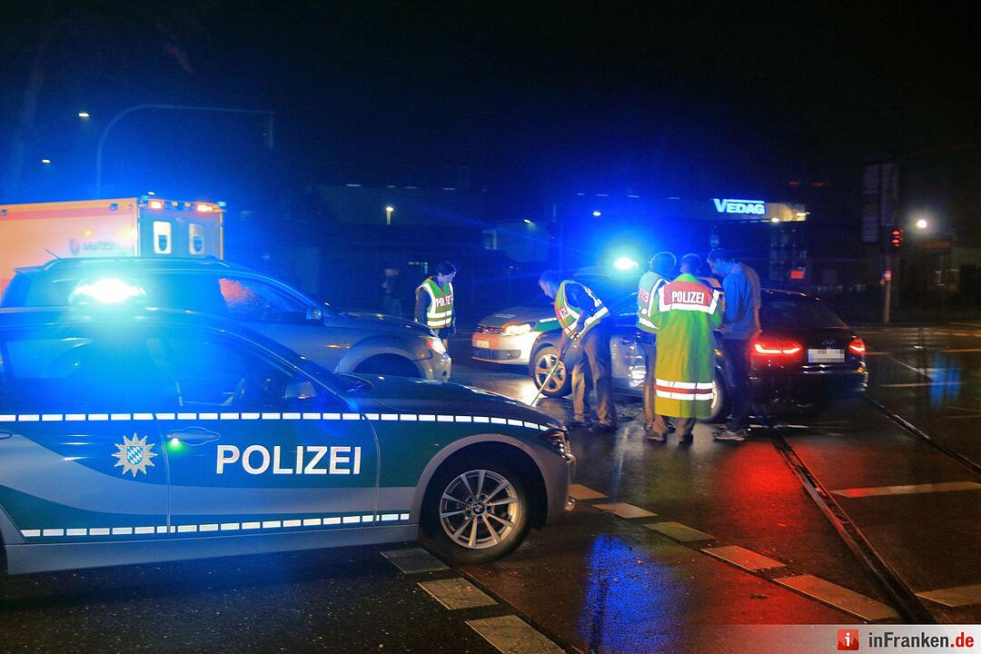 Unfall am Berliner Ring in Bamberg