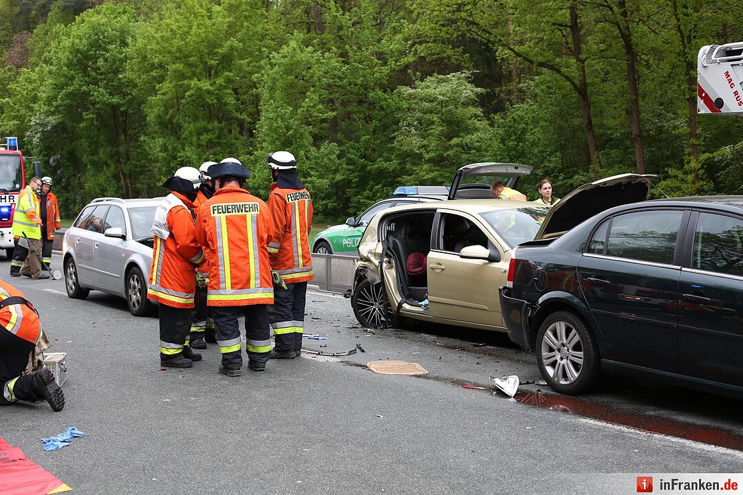 Auffahrunfall in Nürnberg in Regensburger Straße