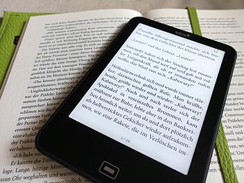 Urlaubslektüre - gedruckt oder in digitaler Form.Foto: Jens Kalaene/dpa