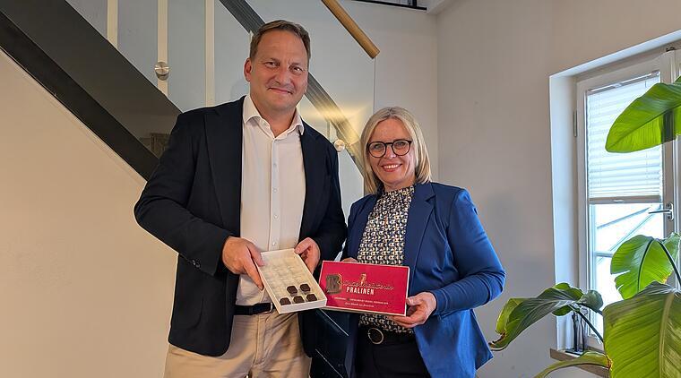 Piasten kreiert exklusive Bier-Praline f&uuml;r OB Hebendanz