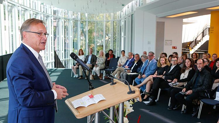 Eröffnung der Großplastikenausstellung von Rui Chafes in Bamberg am 12. Mai 2018. Foto: Matthias Hoch