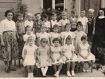 Das waren die Großen im Münnerstädter Kindergarten im Jahr 1959. Bereits 1891 wurde die Marienanstalt eröffnet. Archiv/Beudert