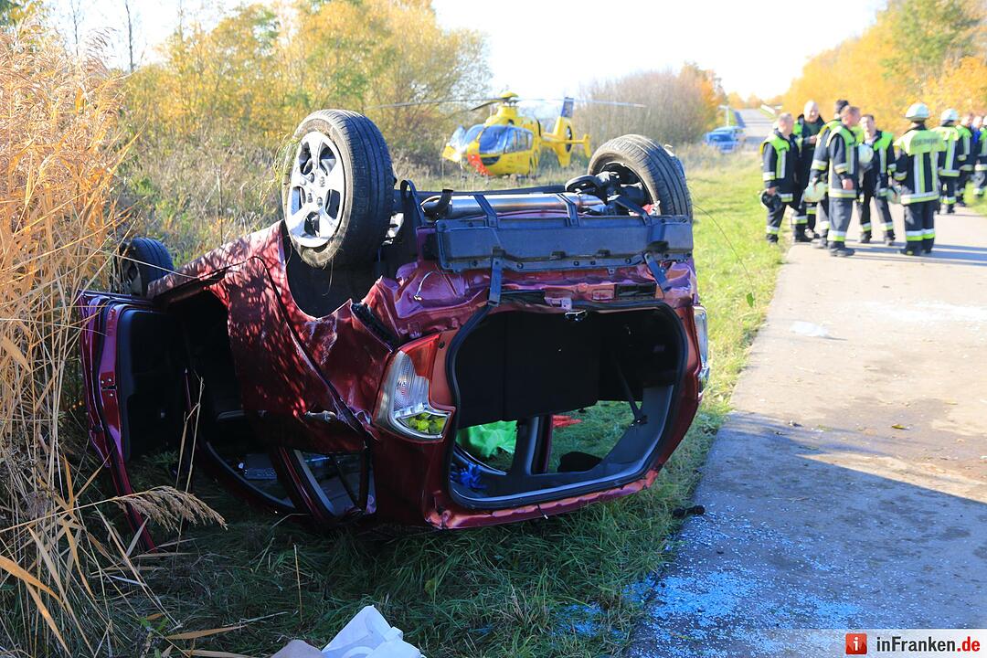 Schwerer Unfall auf der A70 bei Oberhaid