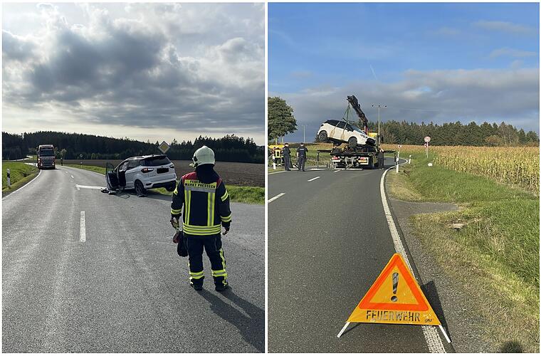 Landkreis Kulmbach: Autounfall auf Staatsstraße - Notrufsystem alarmiert Einsatzkräfte