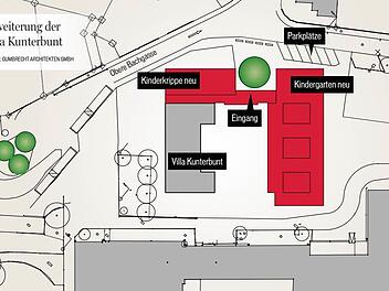 So soll die Erweiterung der "Villa Kunterbunt" aussehen. Quelle: Gumbrecht Architekten GmbH