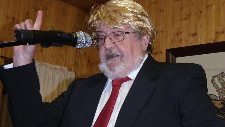 Kulturpreisträger Jürgen Peter gab den Donald Trump. Foto: Werner Reißaus