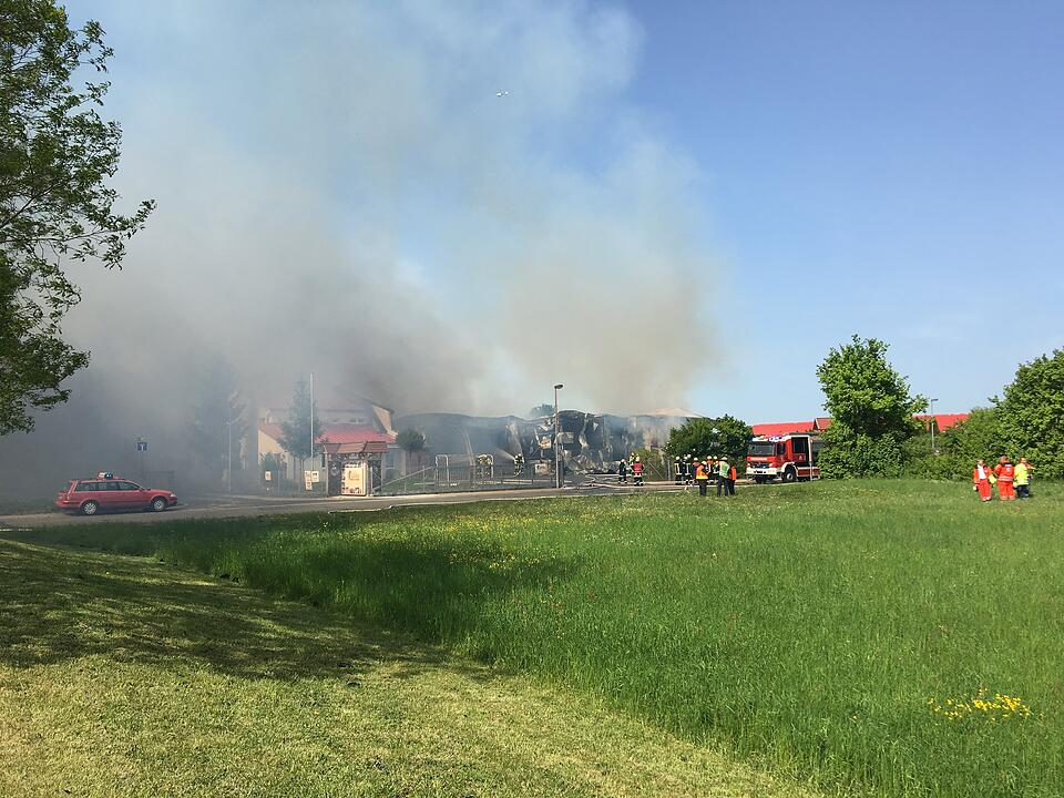Zimmerei in Vollbrand