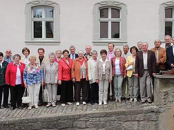 Zu einem Klassentreffen kam der Schülerjahrgang 1939 in Münnerstadt zusammen. Foto: Dieter Britz