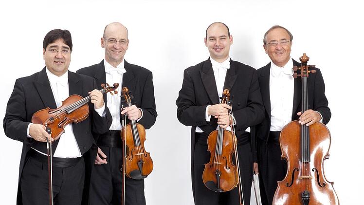 Das Bamberger Streichquartett gestaltet eine Matinee am Sonntag, 13. Mai, im Riesensaal von Schloss Ehrenburg.Foto: Archiv/PR
