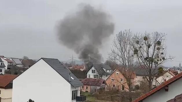 Gartenh&auml;uschen in Vollbrand