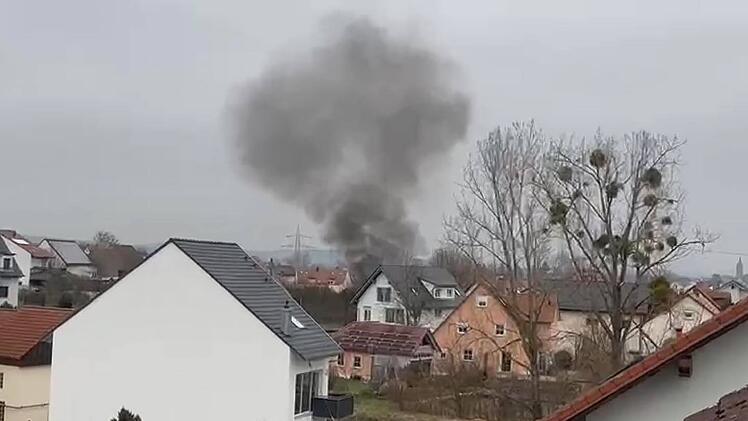 Gartenh&auml;uschen in Vollbrand