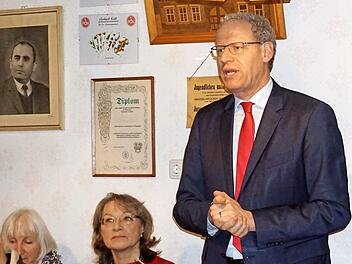 Bürgermeister German Hacker sprach beim politischen Aschermittwoch der SPD. Foto: Richard Sänger