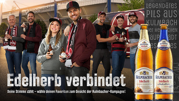 Die Votingphase für die neuen Werbegesichter von Kulmbacher Edelherb läuft