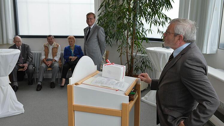 Worte zum Abschied: Robert Zink Foto: Ronald Rinklef