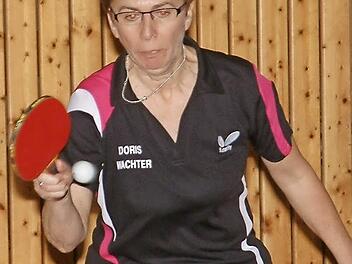 Doris Wachter vom TSV Steinberg war mit dem Gewinn von zwei Einzeln und des Doppels zusammen mit Barbara Lang am 8:5-Sieg gegen den TTC Rugendorf beteiligt.  Foto: Hans Franz