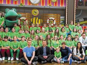 Frösche der Richard-Rother-Realschule treten gegen Tigerenten an