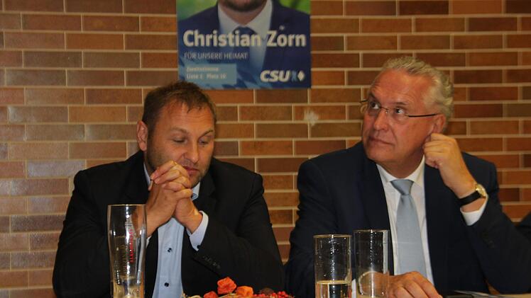 Jürgen Baumgärtner (links) und Joachim Herrmann. Foto: Veronika Schadeck