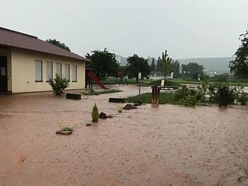 Um Hochwasser vorzubeugen strebt der Markt Elfershausen ein Schutzkonzept an.                                   Archivfoto: Winfried Ehling
