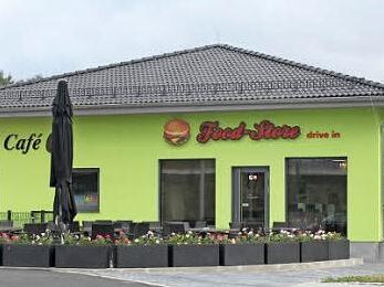 Der Food-Store am nördlichen Eingangsbereich von Stockheim ist nicht zu übersehen.