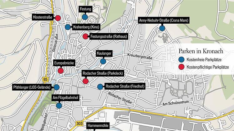 Parken in Kronach. Grafik: Carolin Höfler
