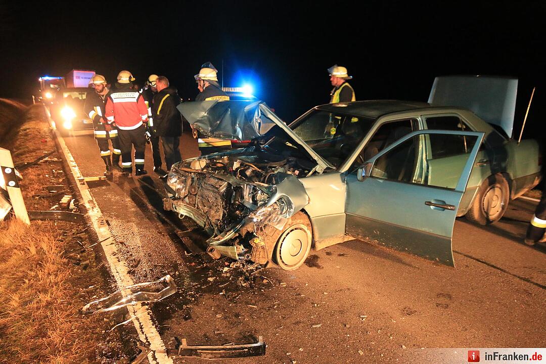 Kollision bei Ebrach: Zwei Verletzte