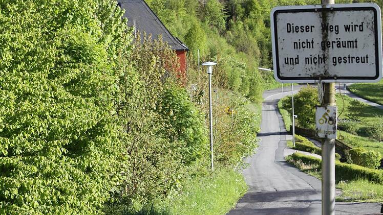 Der Kirchweg - eine denkbare Strecke für eine Umleitung. Foto: Michael Wunder
