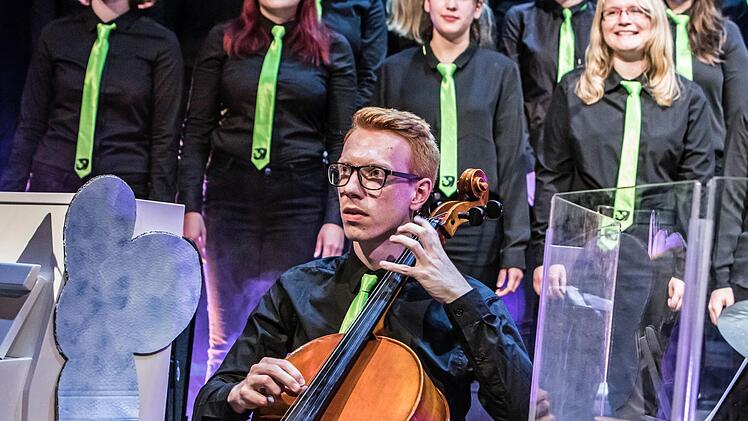 "Dreams and Drums": Impressionen von der Generalprobe mit dem Hochschulchor Coburg und der Hochschul-Bigband.Foto: Jochen Berger